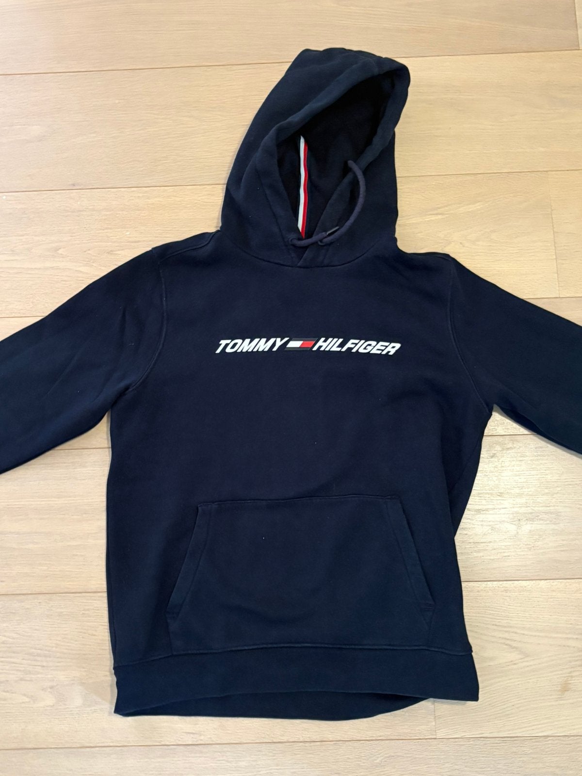 Hoody tommy hilfiger blauw, Ophalen of Verzenden, Zo goed als nieuw, Maat 48/50 (M), Blauw
