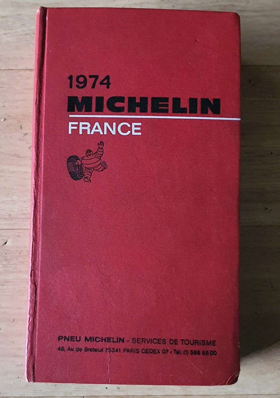 Originele Vintage Michelin Gids Frankrijk 1974 (Rode Gids), Ophalen, Michelin