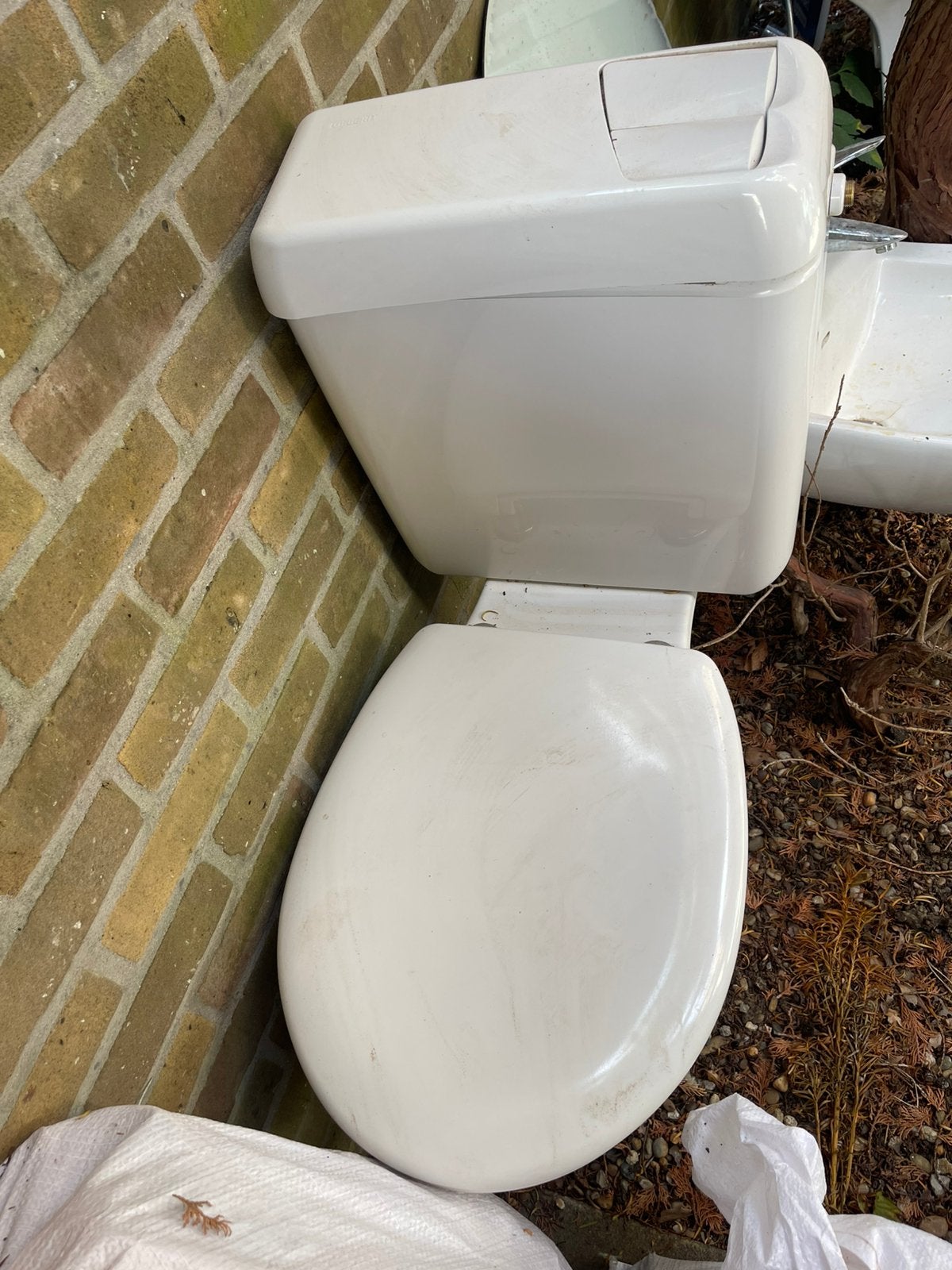 Toilet compleet met reservoir en wc-bril, Ophalen, Zo goed als nieuw, Toilet