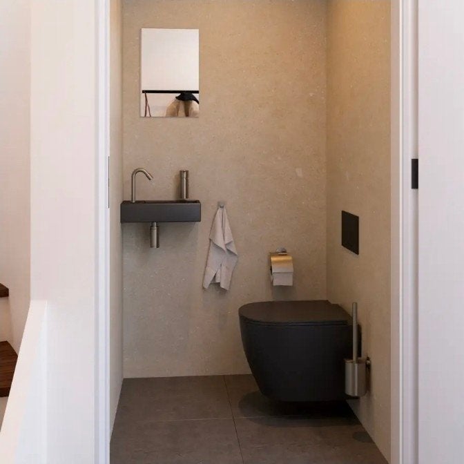 WC suspendu Atlantic Joey noir mat, Enlèvement