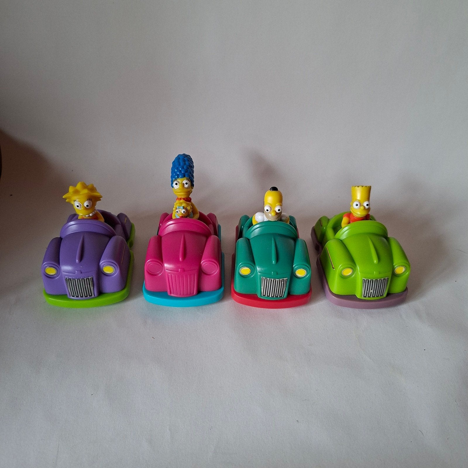 Vintage The Simpsons Pull-Back Auto's (Complete Set 1998), Ophalen of Verzenden