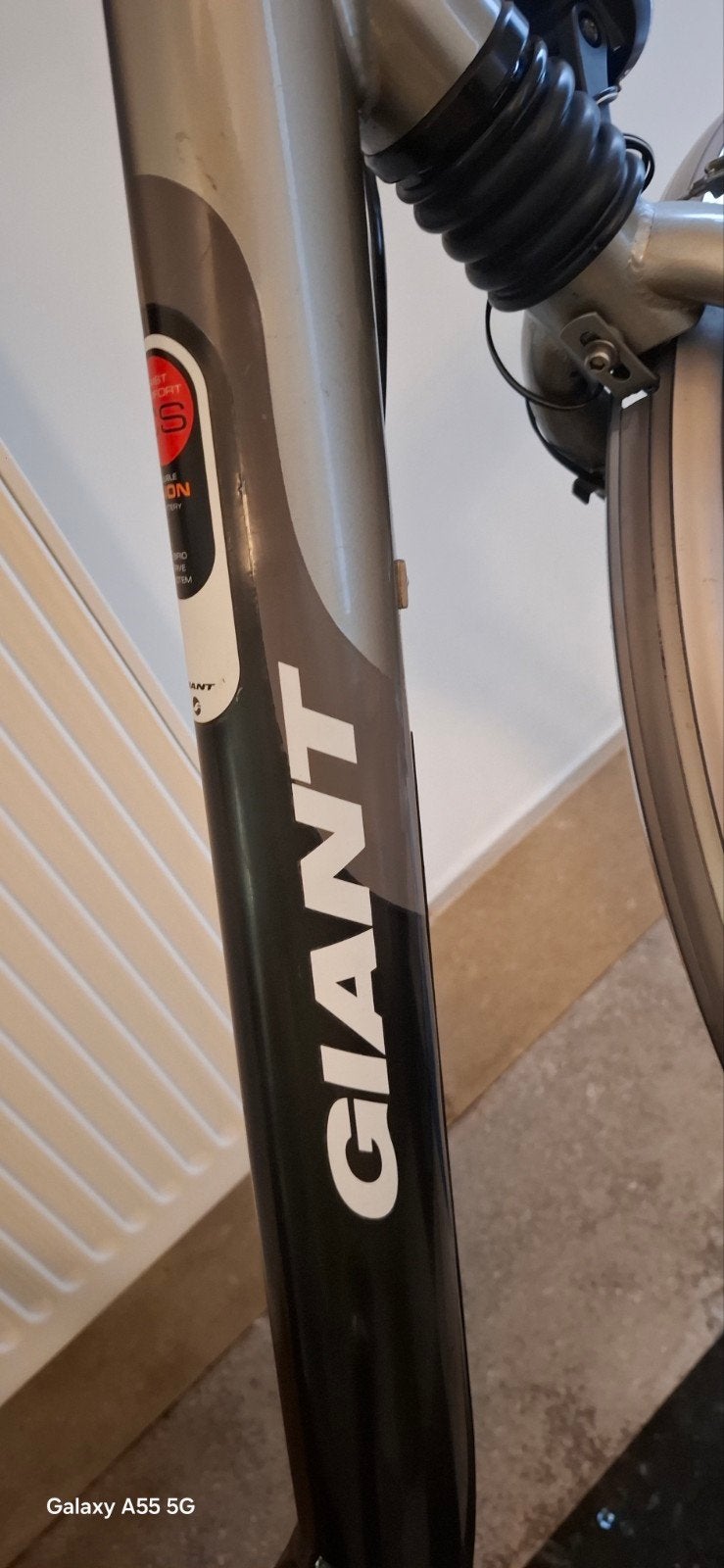 Stevige Damesfiets Giant met AXA-slot., Fietsen en Brommers, Ophalen