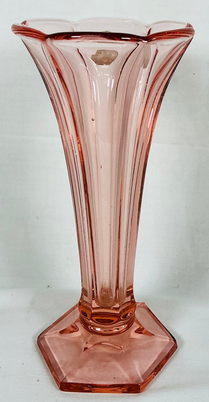 Vase Art Déco américain VSL Luxval coupe Val Saint Lambert, Antiquités & Art, Enlèvement ou Envoi