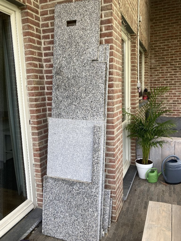 Graniet werkblad keuken, Enlèvement, Utilisé, Autres matériaux, 20 à 50 mm