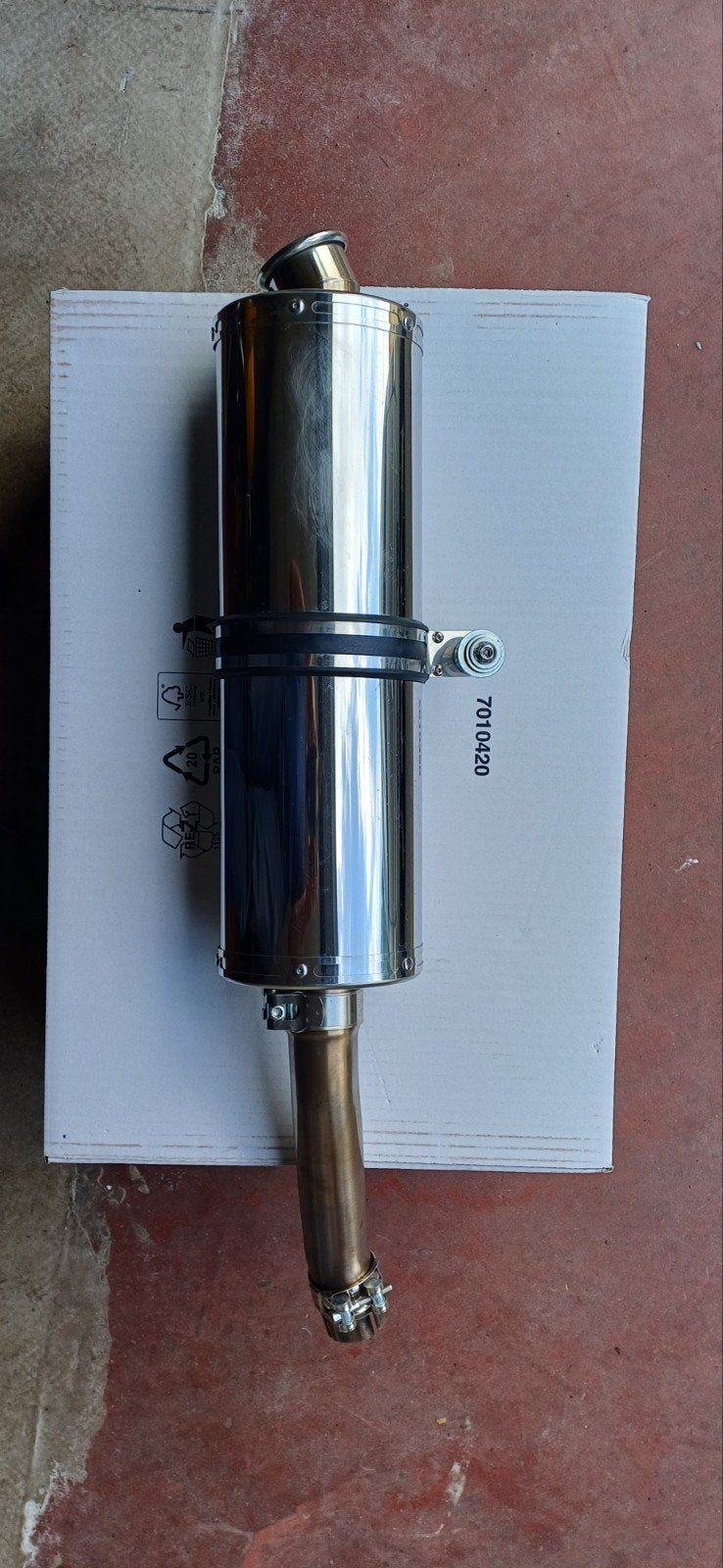 Demper knalpot uitlaat Dominator mz / muz skorpion sport, Motoren, Ophalen