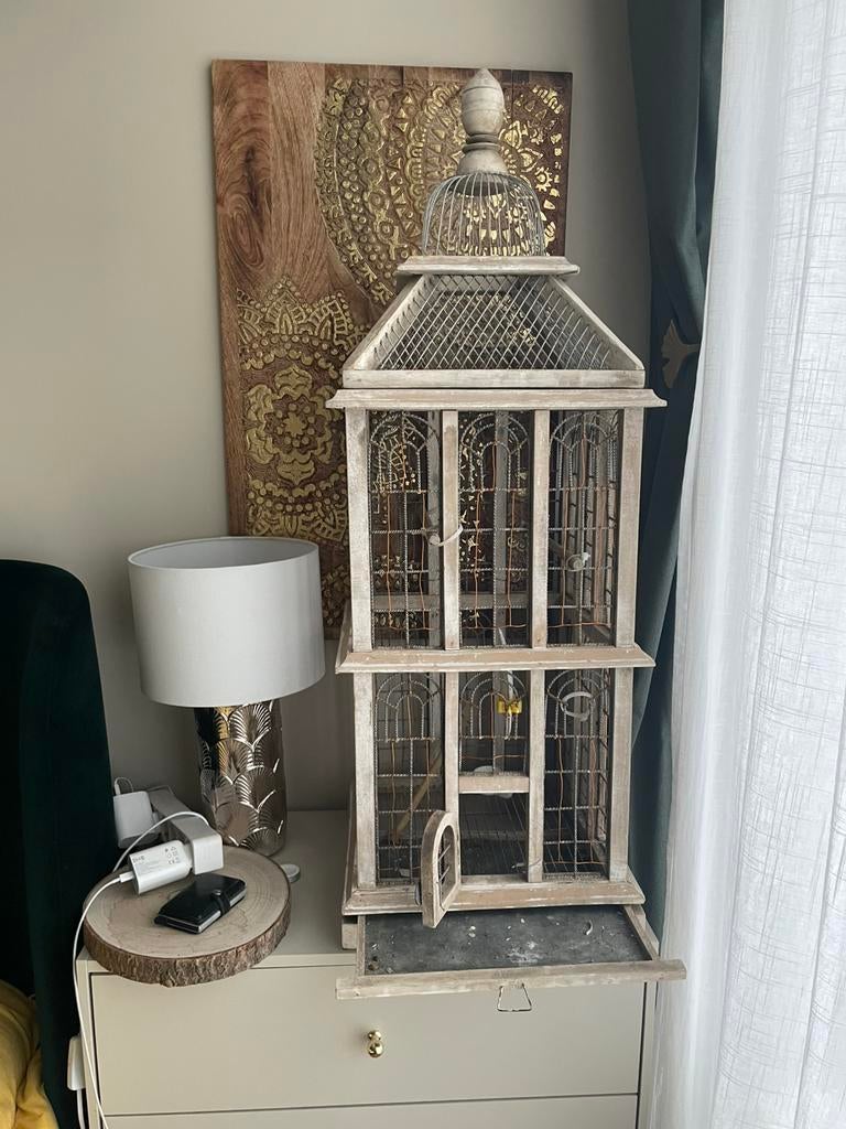 Cage design, Enlèvement, Comme neuf, Bois, Volière
