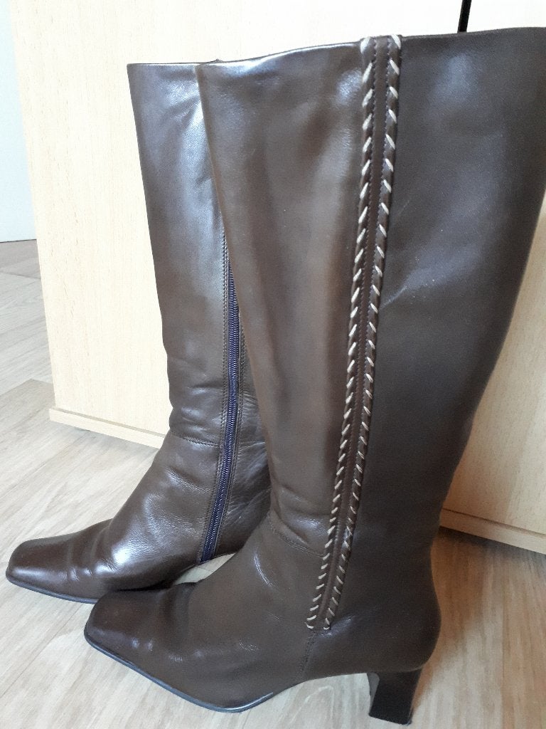 Laarzen, Kleding | Dames, Ophalen, Hoge laarzen, Bruin, Zo goed als nieuw
