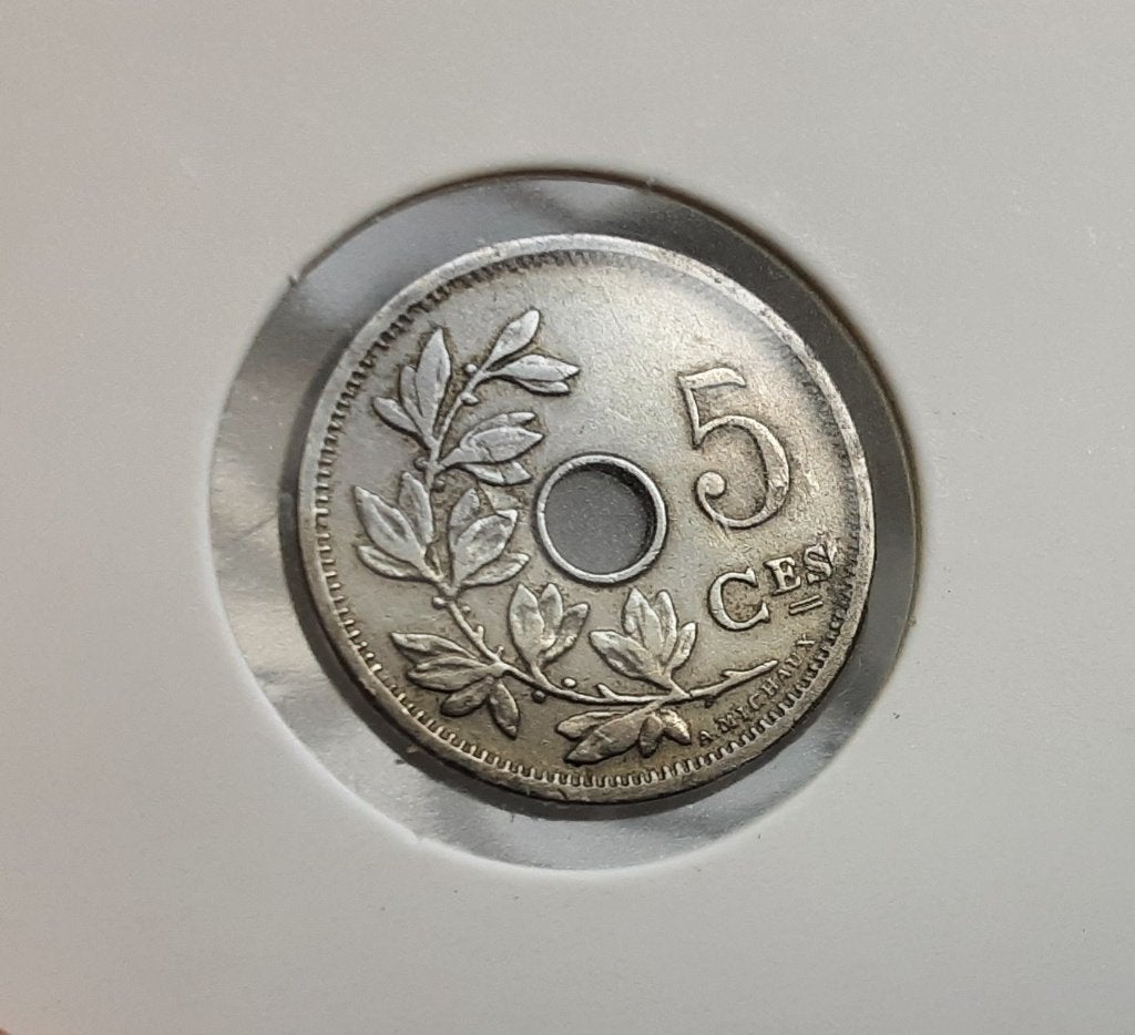 Belgique - 5 cents — 1906 Fr. (Réf 109)., Enlèvement ou Envoi, Métal, Monnaie en vrac
