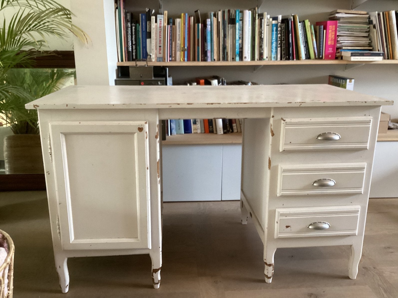 Vintage bureau, Ophalen, Met lades, Gebruikt, Hout