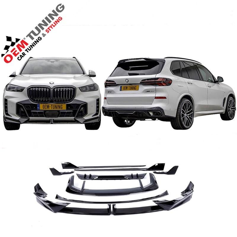 Aero Pack X5 G05 LCI 23‑28 M‑Tech noir brillant, Autos : Pièces & Accessoires, Carrosserie & Tôlerie, Pare-chocs, BMW, Avant, Neuf