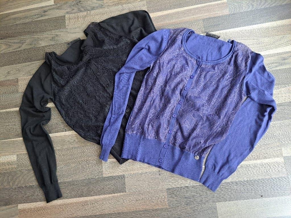 3 x cardigan Guess, zwart - blauw of ecru, of zwarte trui, M, Kleding | Dames, Truien en Vesten, Zo goed als nieuw, Maat 38/40 (M)