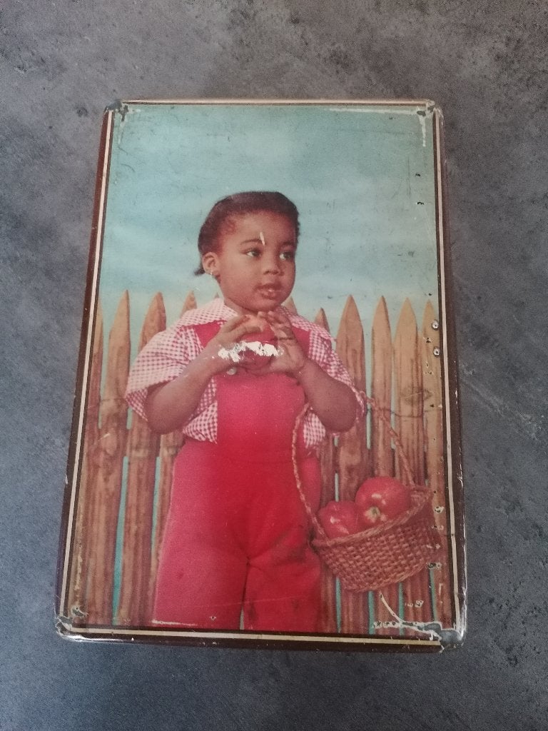 Oude Trommel koekjesdoos, Enlèvement, Utilisé, Biscuits