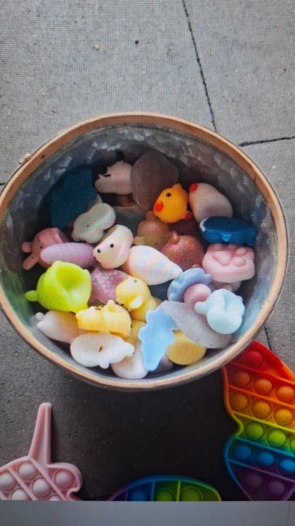 Fidget Toys incl. pop its, squishies, draaiers..., Ophalen of Verzenden, Gebruikt