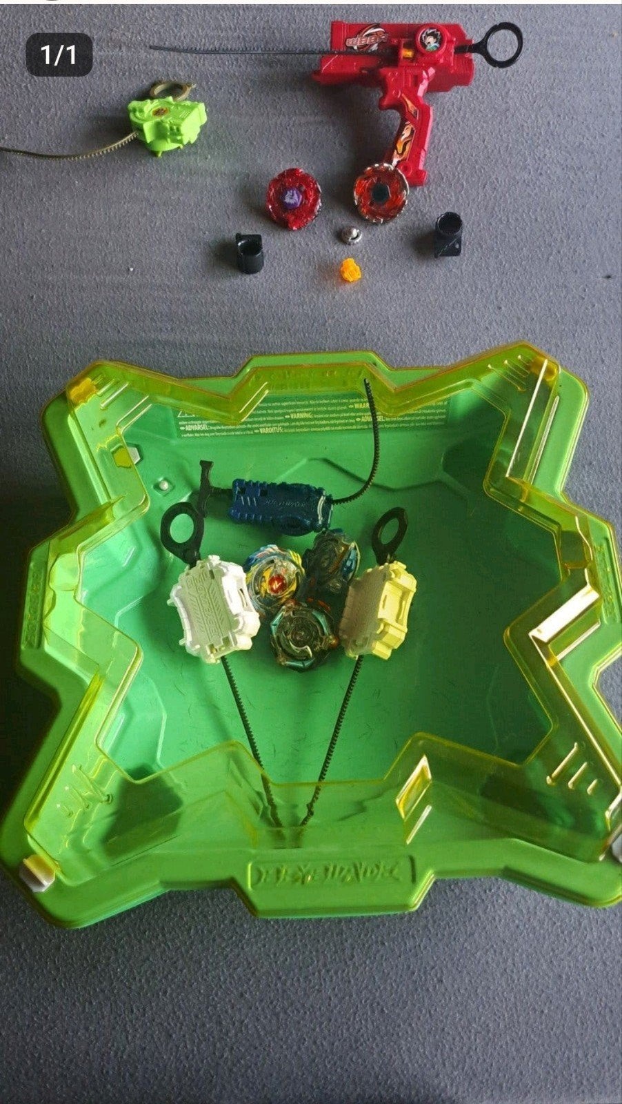 beyblades met stadium, Enlèvement
