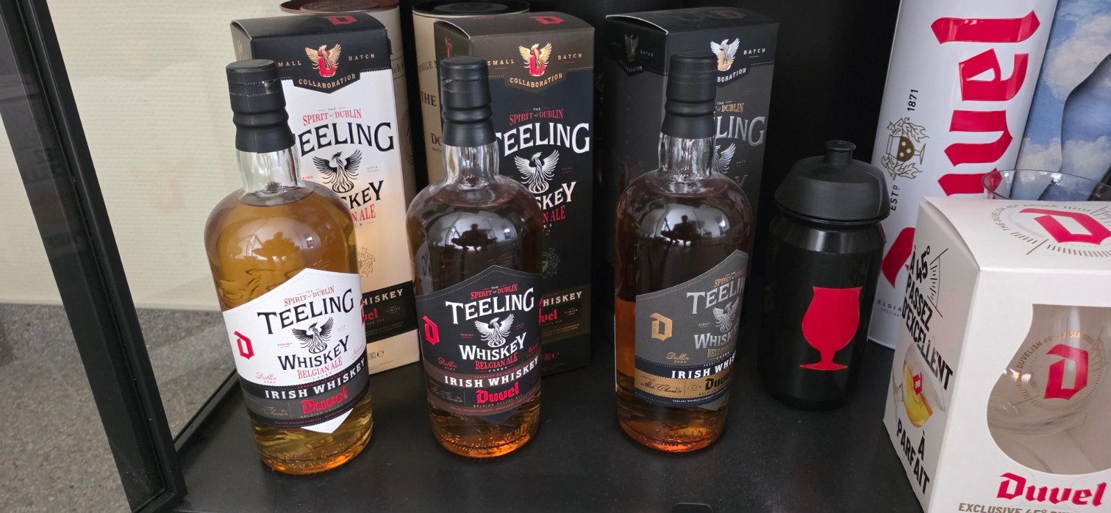 duvel wiskey en teeling duvel wiskey, Enlèvement