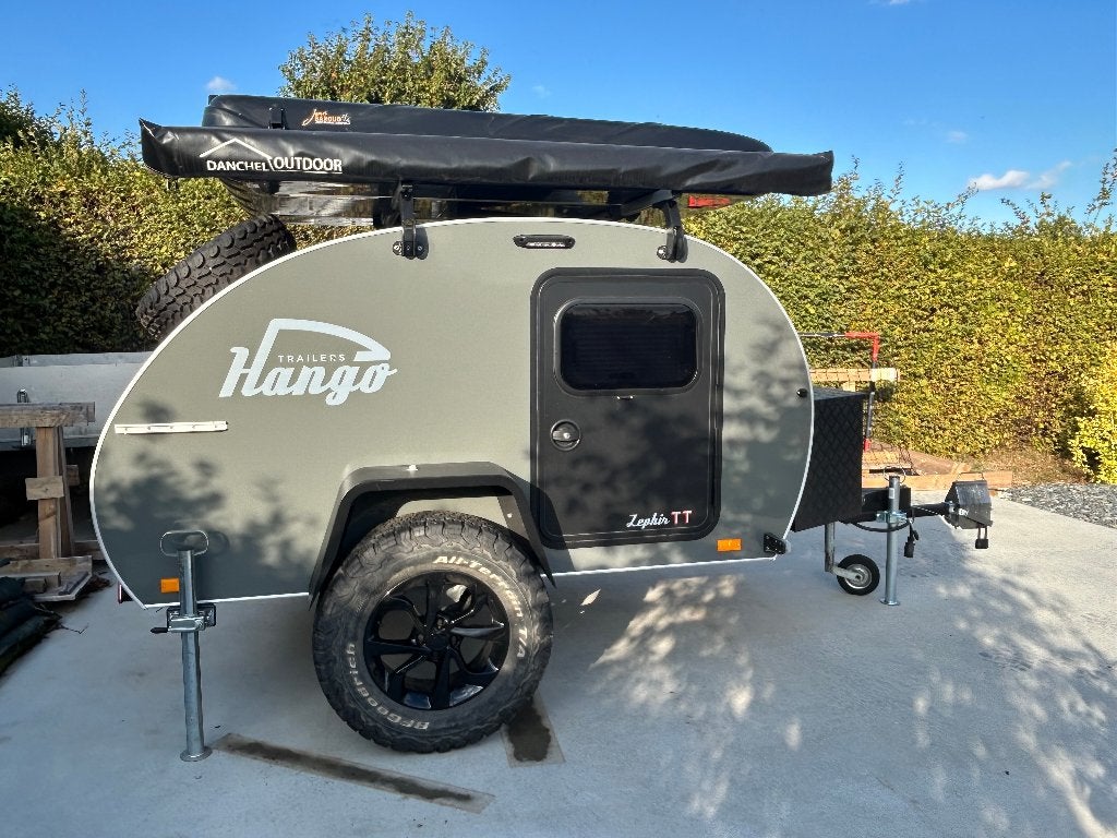 Teardrop-minicaravan voor alle terreinen, Voortentlamp, Particulier, 500 - 750 kg, Tot en met 4