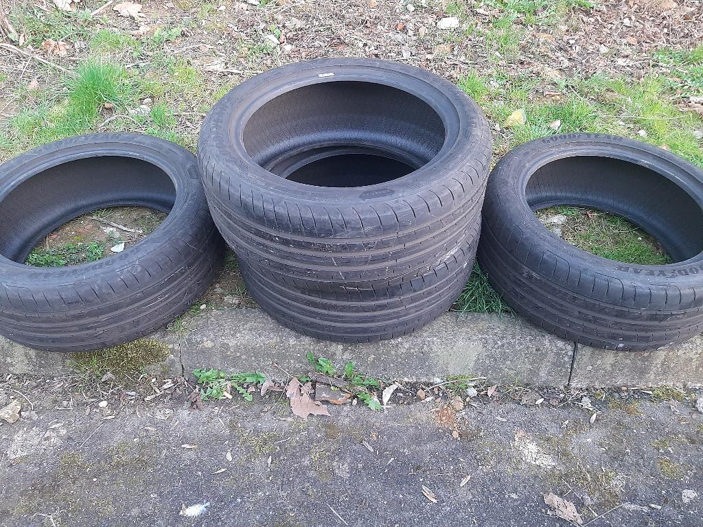 4 pneus ete 245 45 18 goodyear, 245 mm, Véhicule de tourisme, Pneus été, Enlèvement