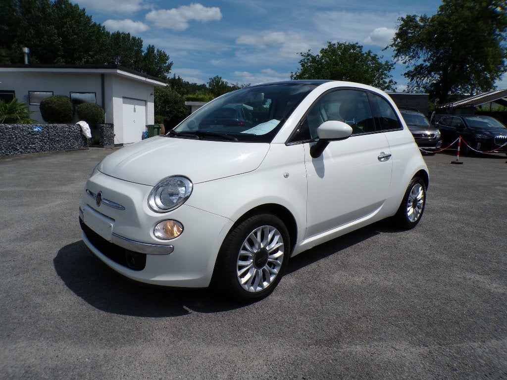 Fiat 500 1.2i Airco/Pano Dak/Garantie/88.000km, Voorwielaandrijving, 4 zetels, Stof, 4 cilinders
