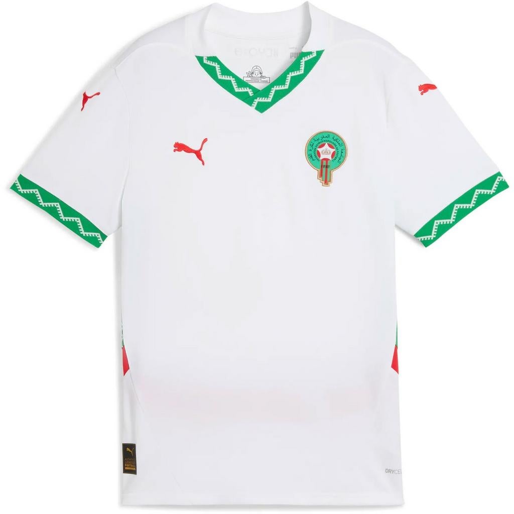 Maillot de football marocain Puma 2025/2026 blanc/vert, Envoi, Neuf, Blanc