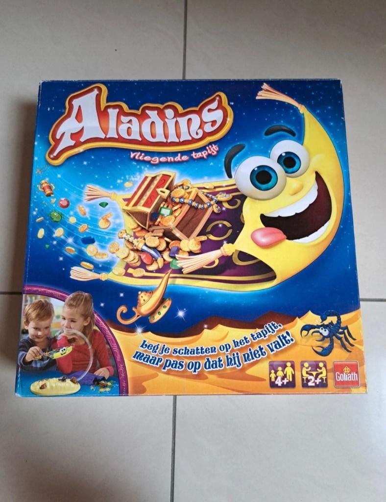 Aladins vliegende tapijt gezelschapsspel, Trois ou quatre joueurs, Enlèvement ou Envoi, Comme neuf, Goliath