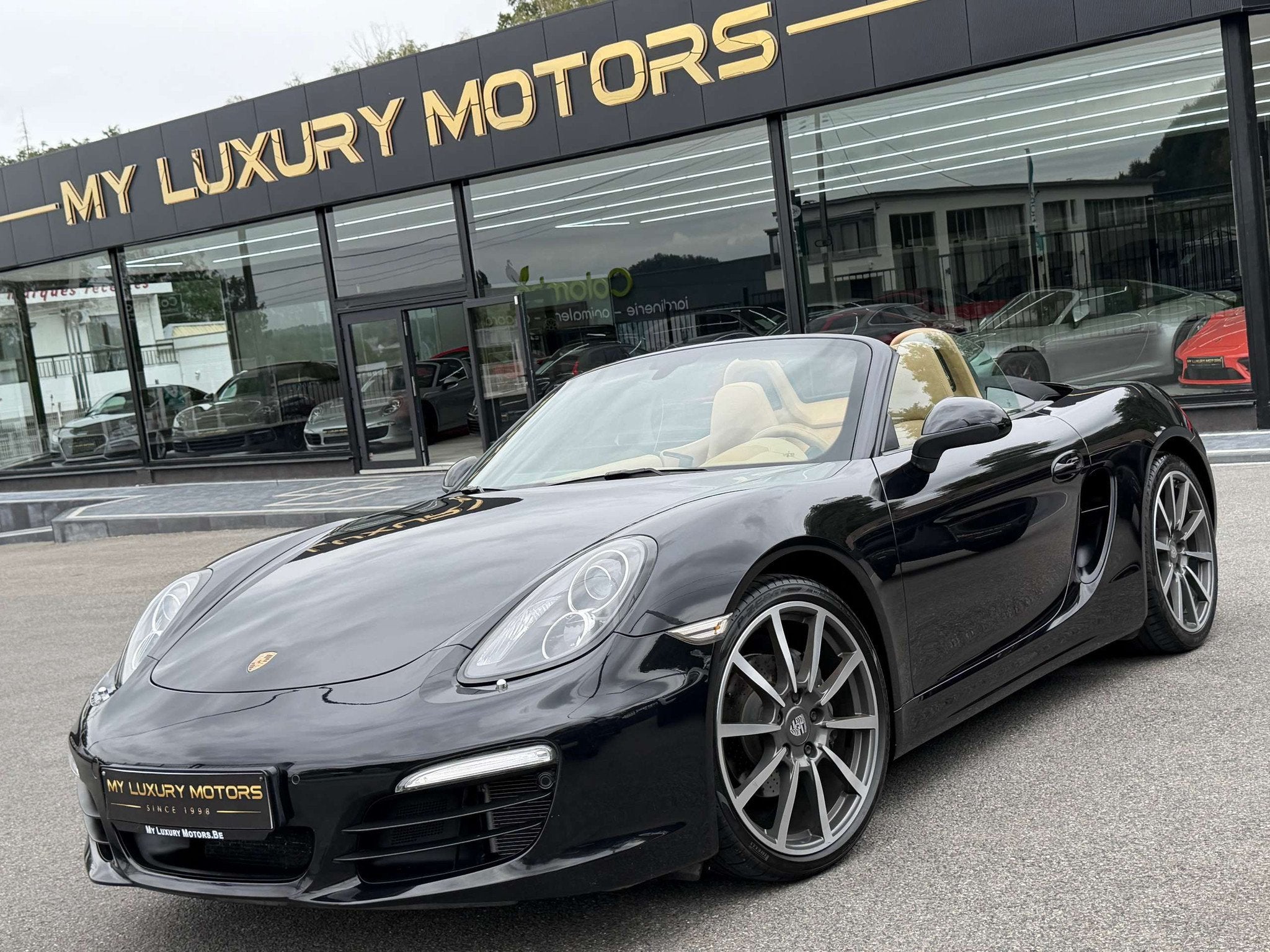 Porsche Boxster 2.7i PDK 265 CV FLAT 6 | PCM | CUIR LUXOR BE, Auto's, Automaat, Achterwielaandrijving, Gebruikt, Euro 6