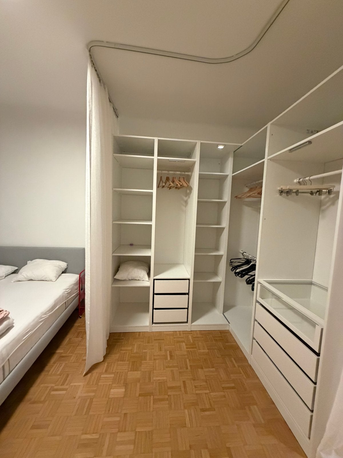 IKEA PAX dressing / hoekkast – Wit, Ophalen, Glas