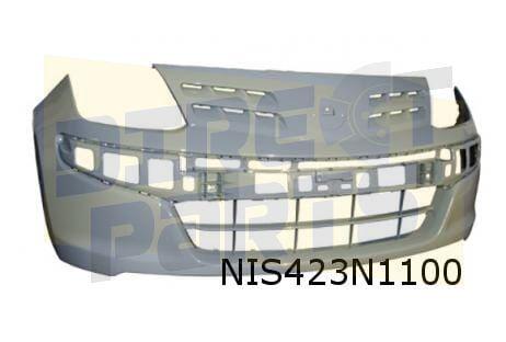 Nissan Pixo (7/09-1/14) voorbumper (-ml / Visia) (te spuiten, -, -, Nieuw, Bumper