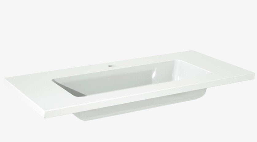 Storke Diva enkele wastafel glanzend composiet marmer 80x40, Maison & Meubles, Neuf, Lavabo ou Évier, Moins de 25 cm, Moins de 100 cm