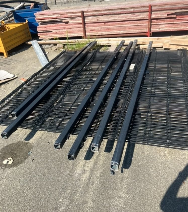 Tuinafsluiting, Ophalen, Gebruikt, Aluminium