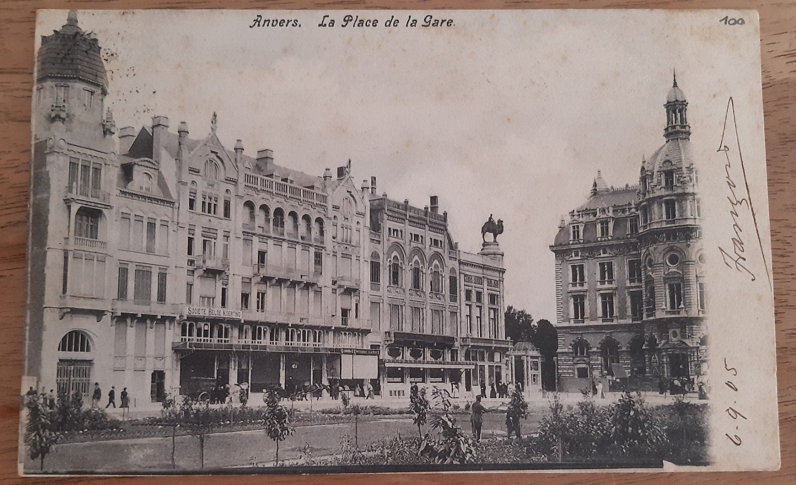 ANVERS ANVERS PLACE DE LA GARE 1906, Enlèvement ou Envoi, Anvers