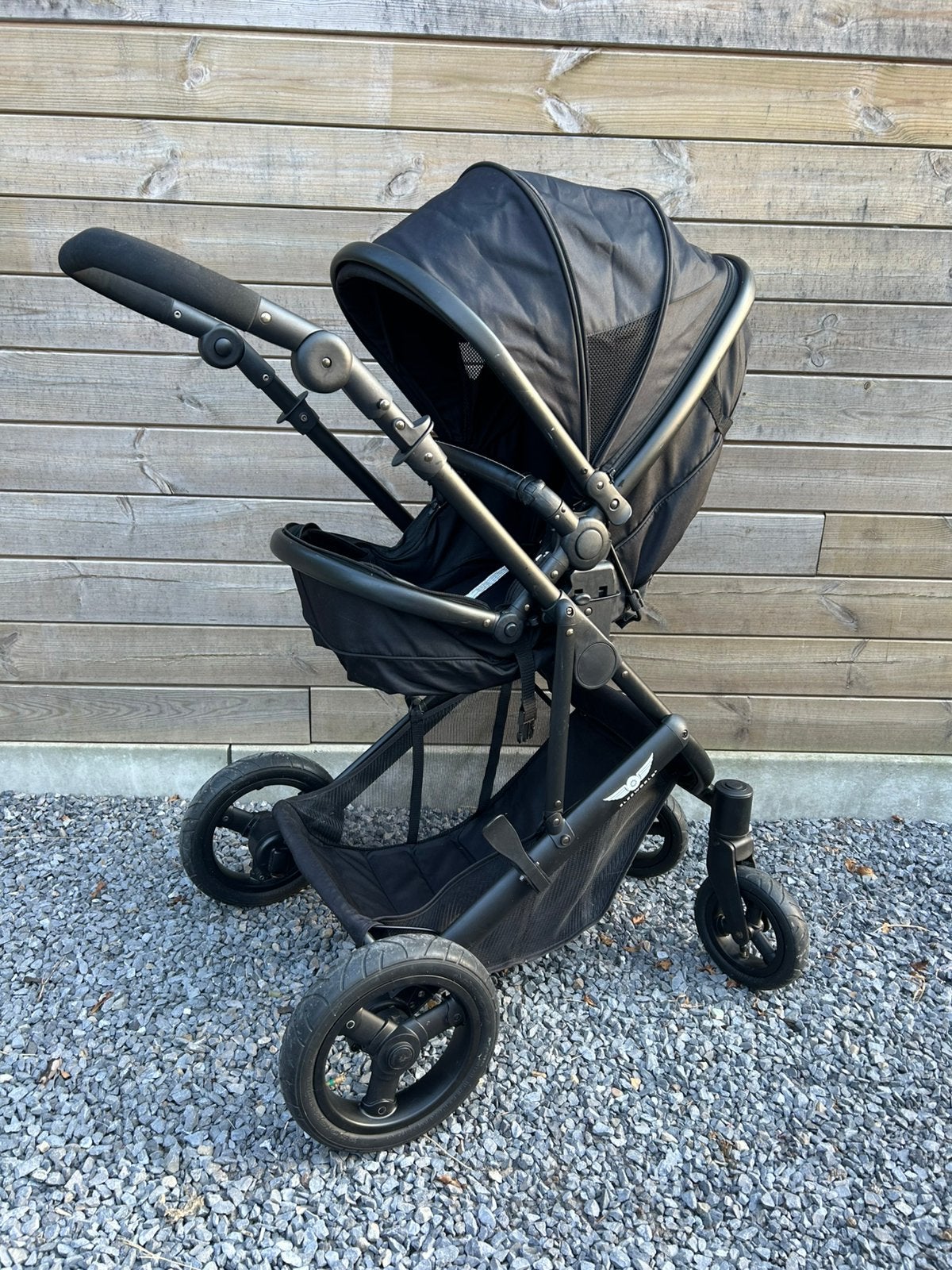 Sleeworld kinderwagen 3-in-1 met autostoel en isofix base, Ophalen, Gebruikt, Kinderwagen, Luchtbanden