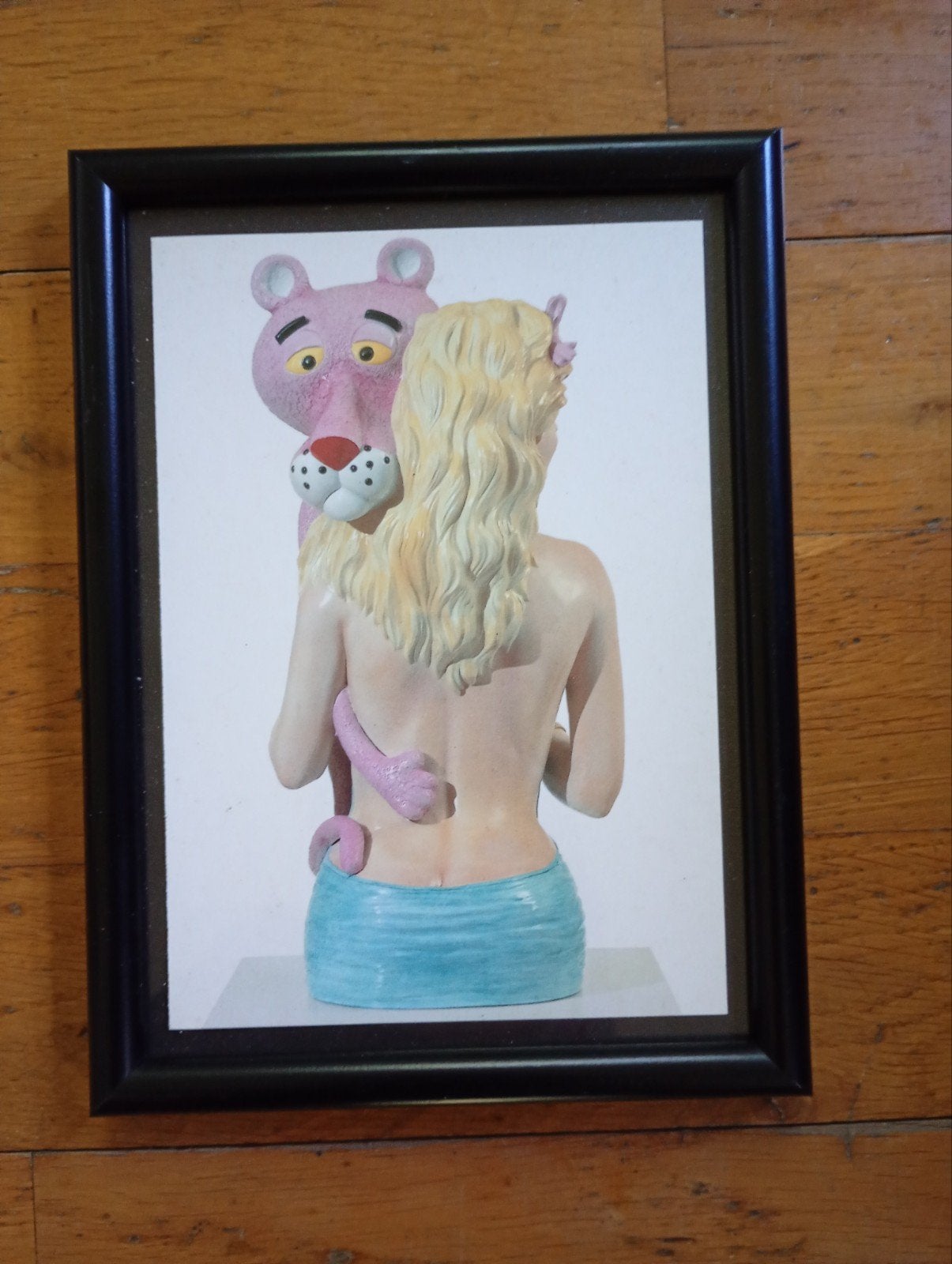 Jeff Koons, geen balloondog wel pink panther, Ophalen