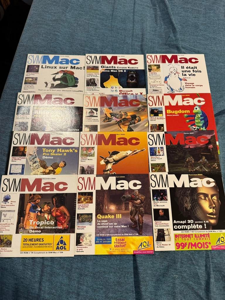 Apple SVM Mac-cd-rom 1998-2002 games en apps, Ophalen of Verzenden, Zo goed als nieuw, Muziek, Film of Tv