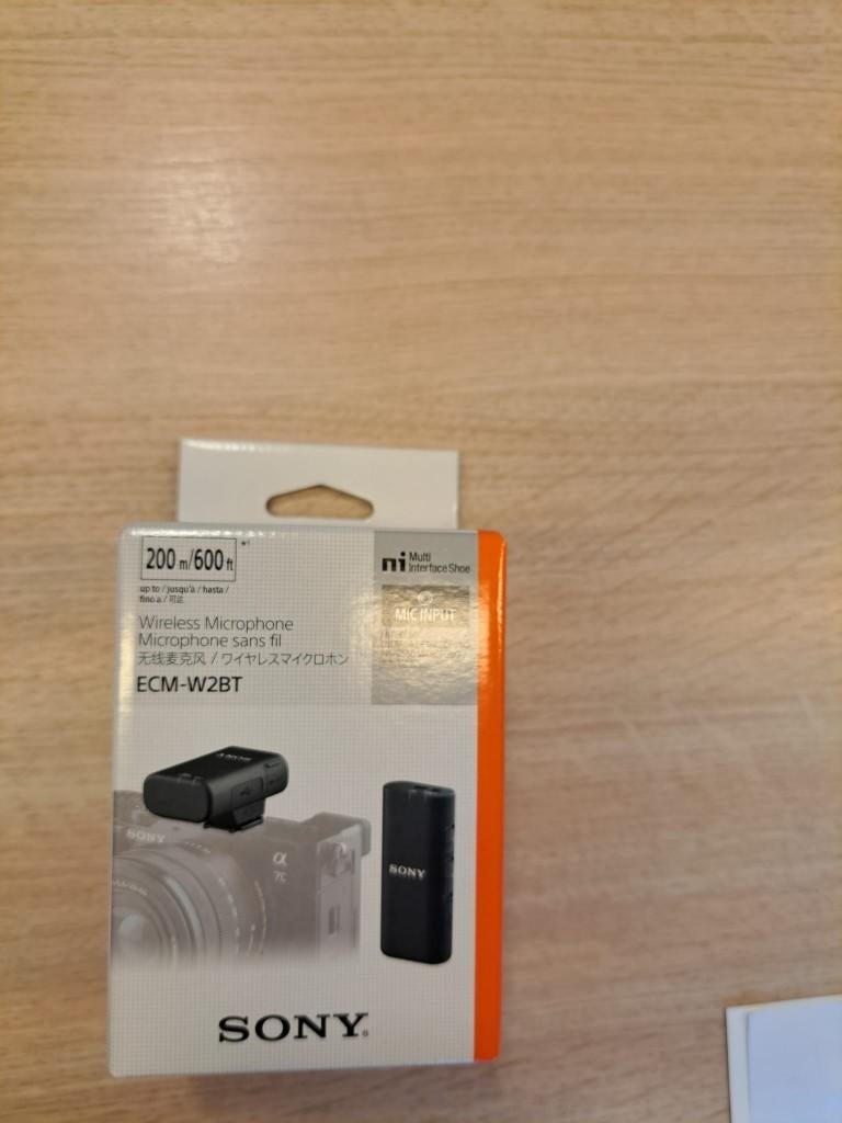 Sony ECM-W2BT Draadloze Microfoon NIEUW!, Muziek en Instrumenten, Microfoons, Nieuw, Draadloos, Ophalen