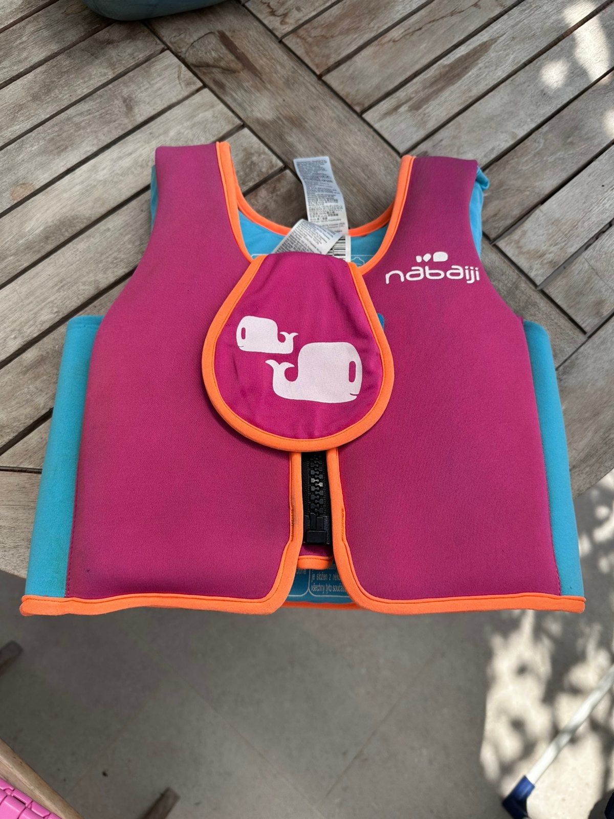 Gilet natation enfant, Sports nautiques & Bateaux, Vêtements nautiques, Enlèvement, Comme neuf, Enfant