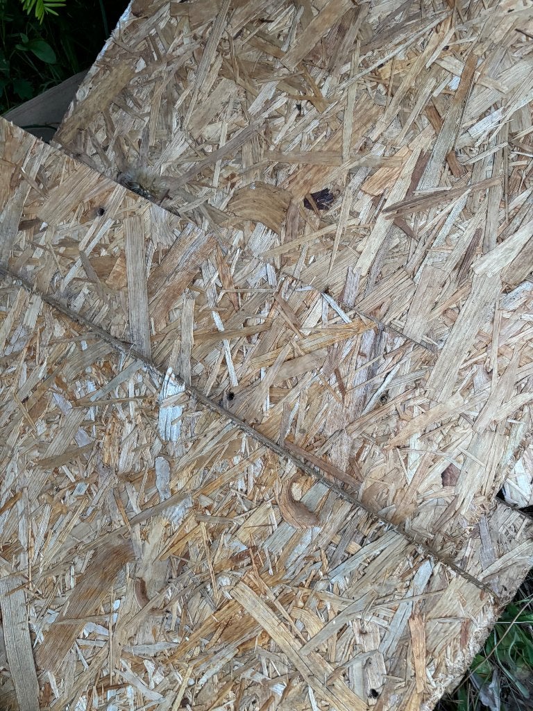 Chutes osb et gyproc, Ophalen, Gebruikt, Hout