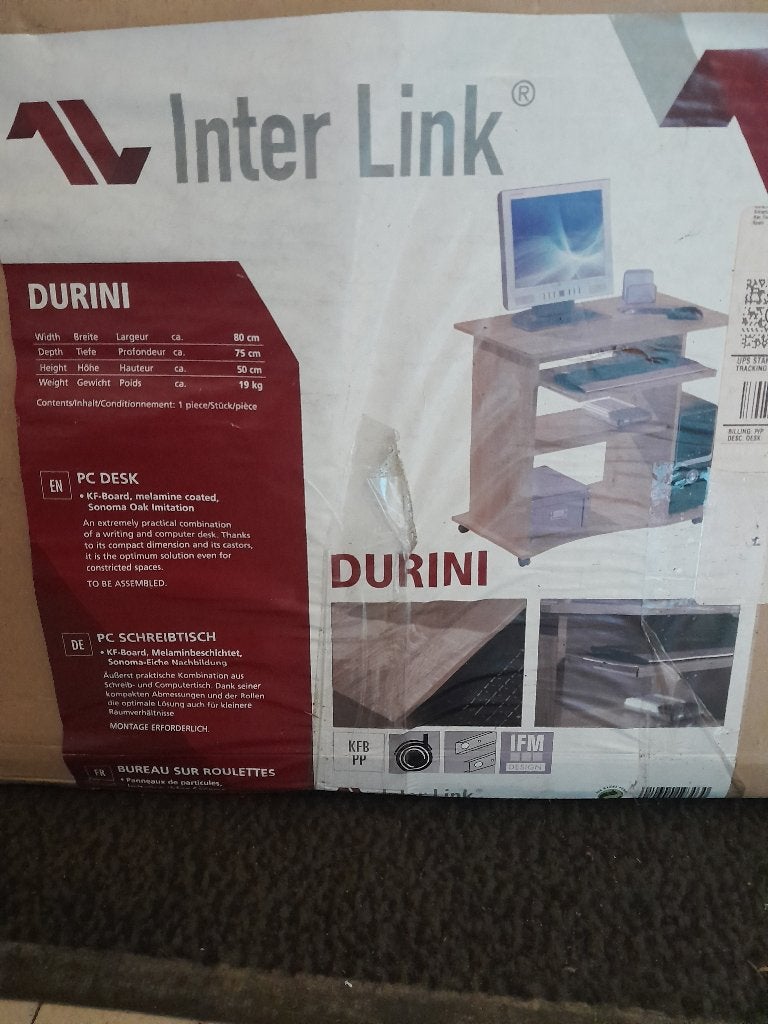 computertafeltje, Maison & Meubles, Armoires | Meubles ordinateur, Neuf, 70 à 120 cm, Moins de 70 cm, Enlèvement