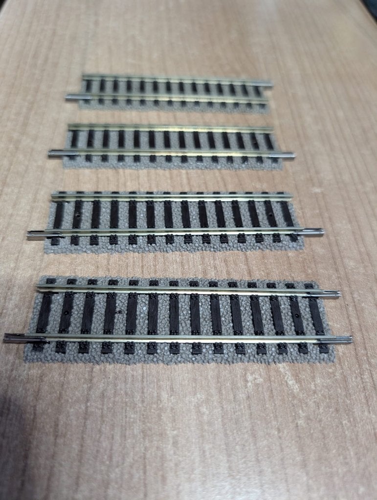 4 x Fleischmann 6103 H0 Rechte rail 100 mm Profi-Rails, Hobby en Vrije tijd, Modeltreinen | H0, Ophalen of Verzenden, Zo goed als nieuw