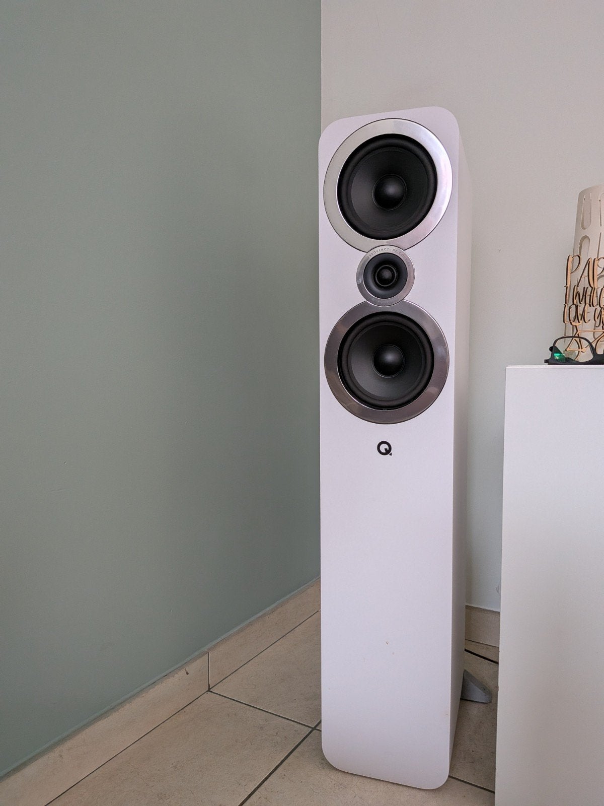Q Acoustics 3050i, Audio, Tv en Foto, Luidsprekerboxen, Gebruikt, 60 tot 120 watt, Front, Rear of Stereo speakers, Ophalen
