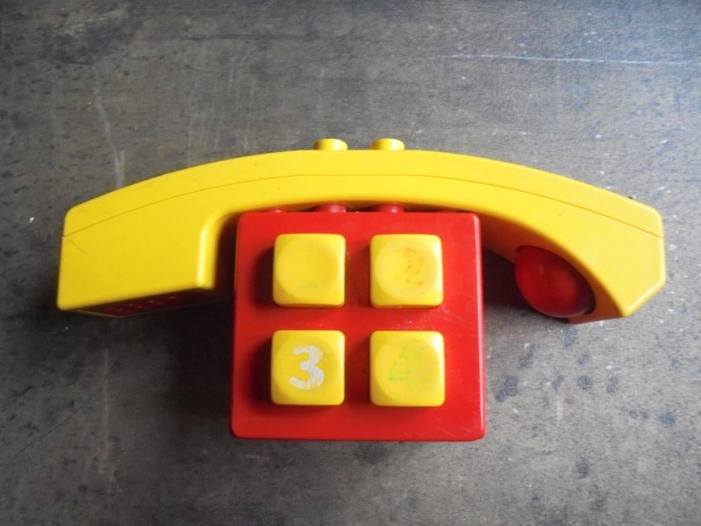 Lego Duplo Push-Button Telephone Set (zie foto's) !!LEZEN!!, Enlèvement ou Envoi, Utilisé, Duplo