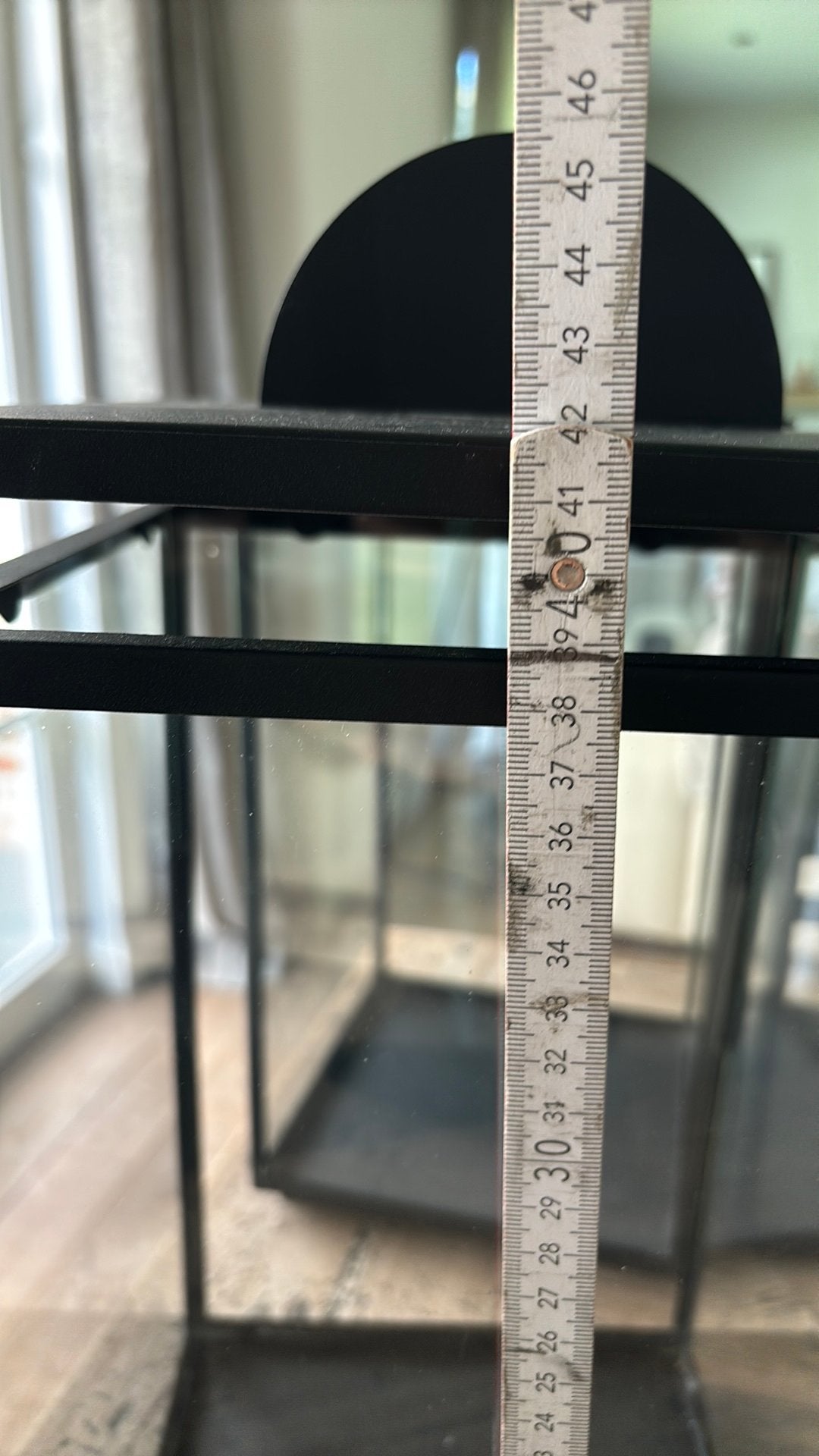 Windlichten binnen / buiten zwart / glas, Ophalen, Windlicht, Zwart, Zo goed als nieuw