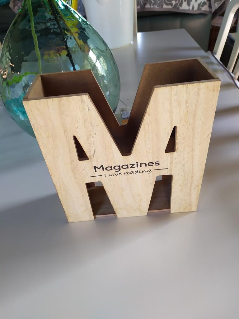 Mooie houten standaard voor magazines Nieuw, Ophalen of Verzenden