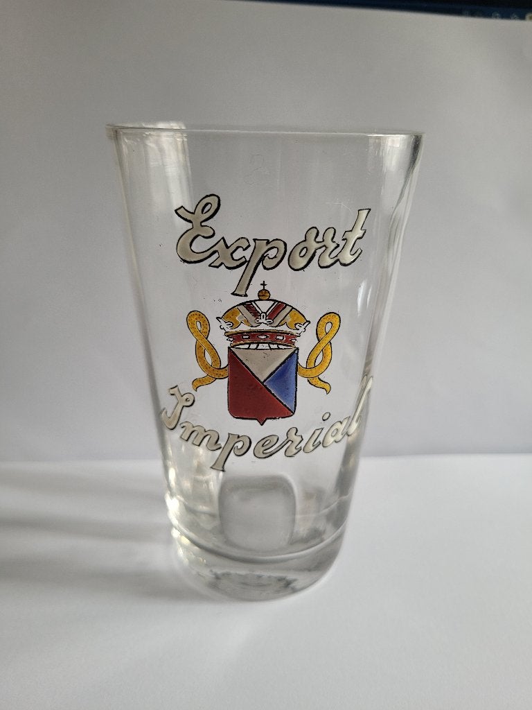 verre à bière émaillé export impérial, Enlèvement ou Envoi, Utilisé, Verre ou Verres, Autres marques