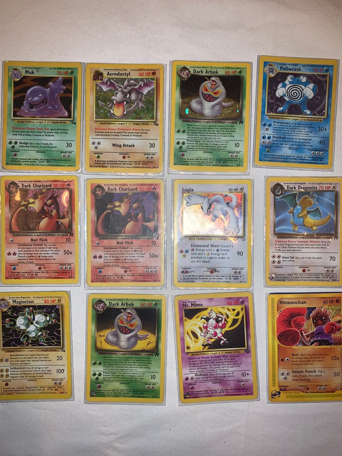 Cartes Pokémon vintage, Hobby & Loisirs créatifs, Enlèvement ou Envoi, Comme neuf, Plusieurs cartes, Foil