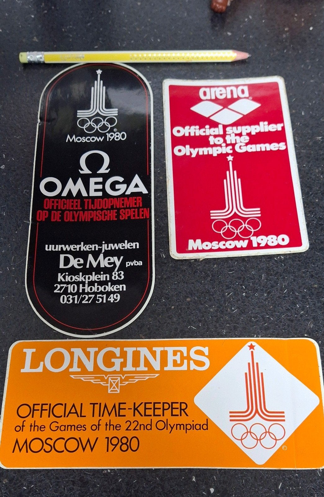 lot de stickers Omega Longines Olympics Moscou 1980, Enlèvement ou Envoi, Comme neuf, Sport