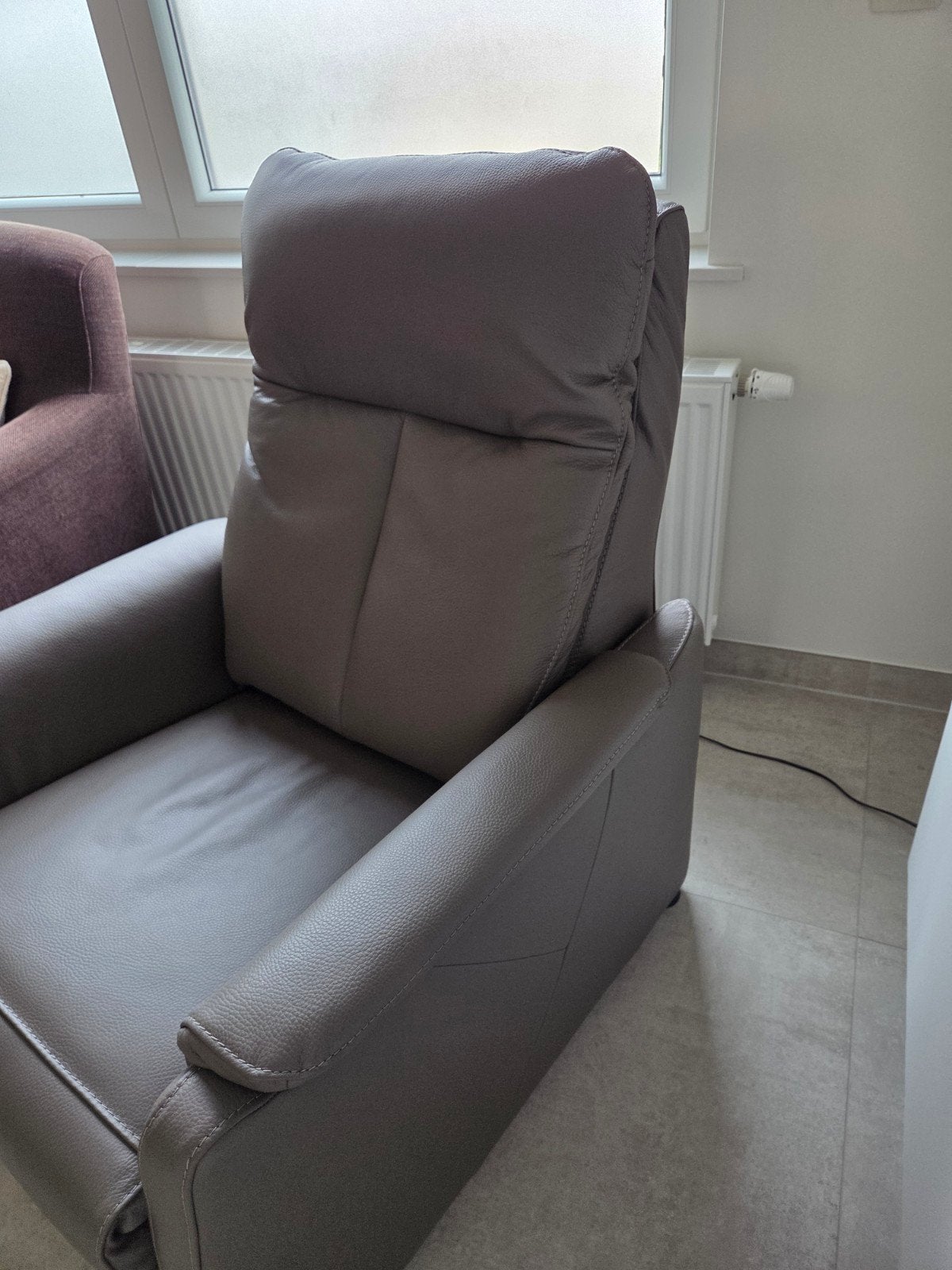 lederen elektrische relaxzetel, 3 weken oud, Enlèvement