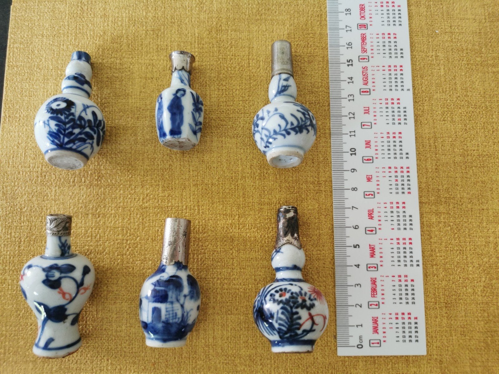 6 Chinese parfumflesjes, Ophalen