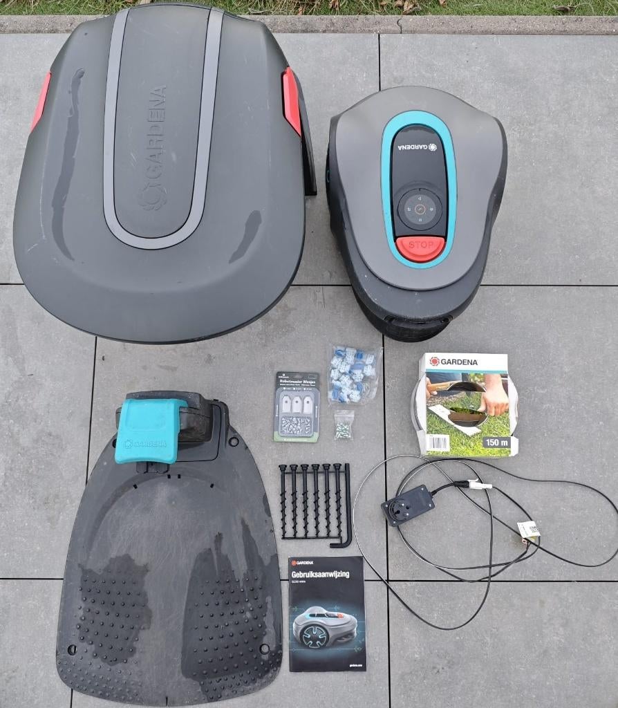 Gardena Sileno Minimo 400m² robotmaaier, Tuin en Terras, Robotmaaiers, Gebruikt, Bestuurbaar via app, Ophalen of Verzenden, Minder dan 20 cm