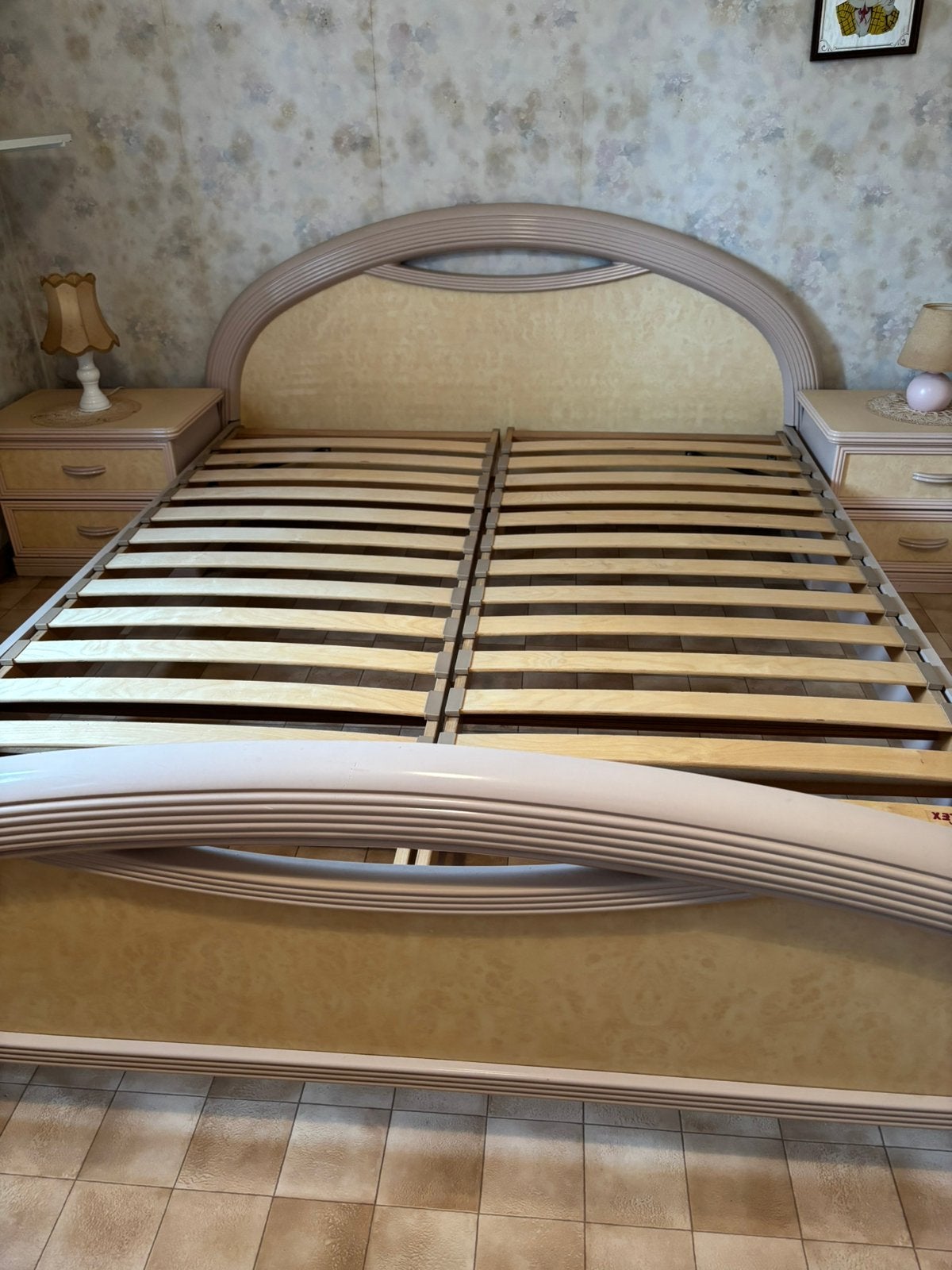 Tweepersoonsbed, Huis en Inrichting, Slaapkamer | Bedden, Ophalen, Gebruikt, Tweepersoons