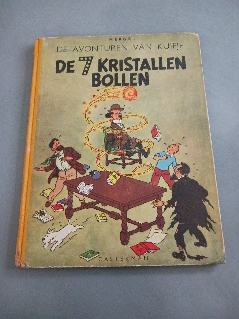 Kuifje, de 7 Kristallen Bollen, HC 1ste druk, goede staat, Eén stripboek, Ophalen of Verzenden, Gelezen
